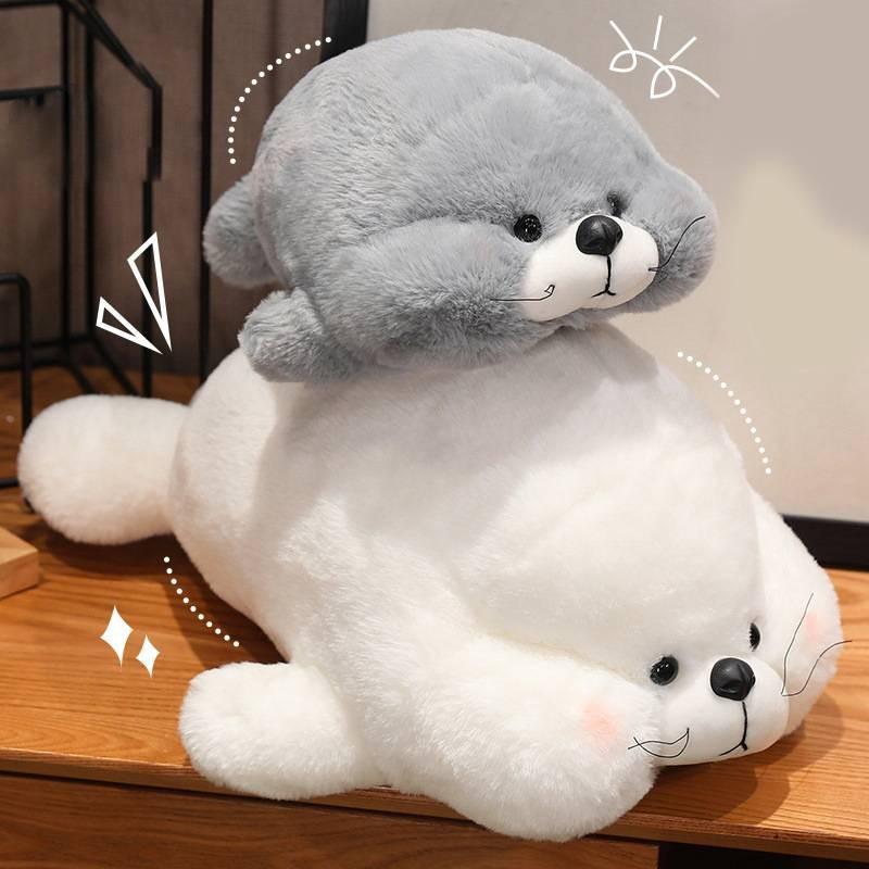 Adorable Soft Seal Plush Toy Pillow For Cozy Sleep Decor In Ocean Theme Design