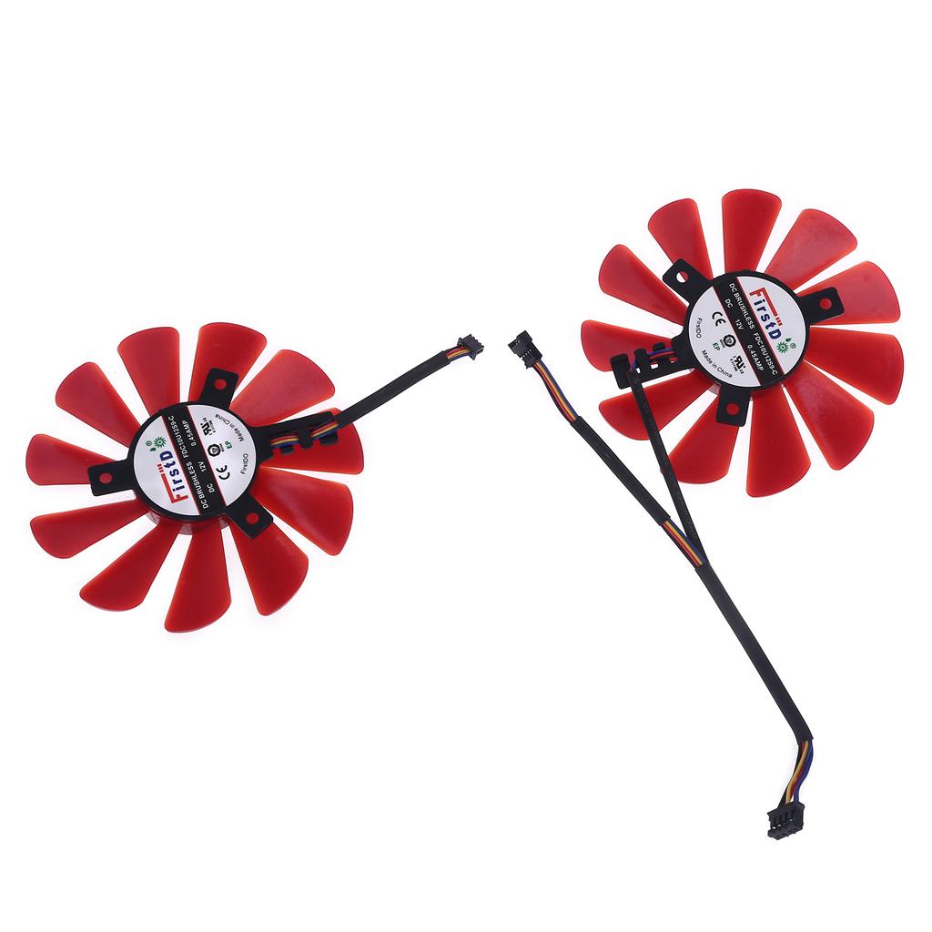 2pcs 85mm RX-570-RS RX-580-RS FD10U12S9-C Fan for XFX RX470 RX570 RS RX580 RS