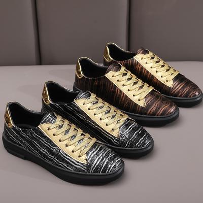Moda Nuovo Arrivo Classico Marca Scarpe da Uomo Stringate Scarpe da Skateboard Uomo All-match Scarpe Casual da Uomo Pelle Lucida Uomo Scarpe da Passeggio alla Moda