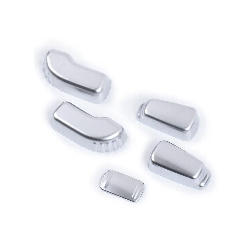 For Nissan Murano 2015-2021 ABS Silver Seat Adjust Handle Button Cover Trim 5PCS