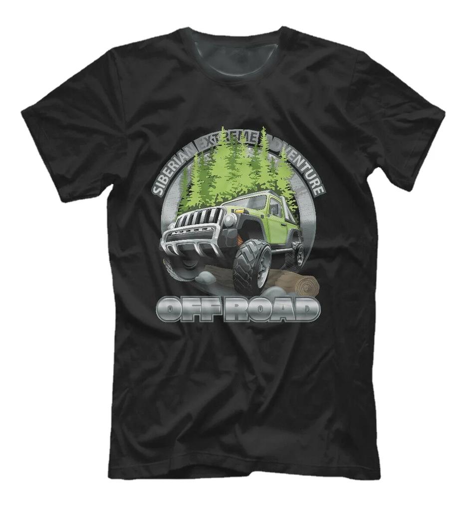 Retro Russia Offroad Siberian Adventure Car TShirt Summer Cotton Short Sleeve ONeck Mens T Shirt New S3XL