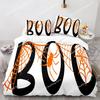 New 3D Print Halloween Boo Cartoon Bedding Set,Duvet Cover Bed Set Quilt Cover Pillowcase,King Queen Twin Size Boys Girls Adults