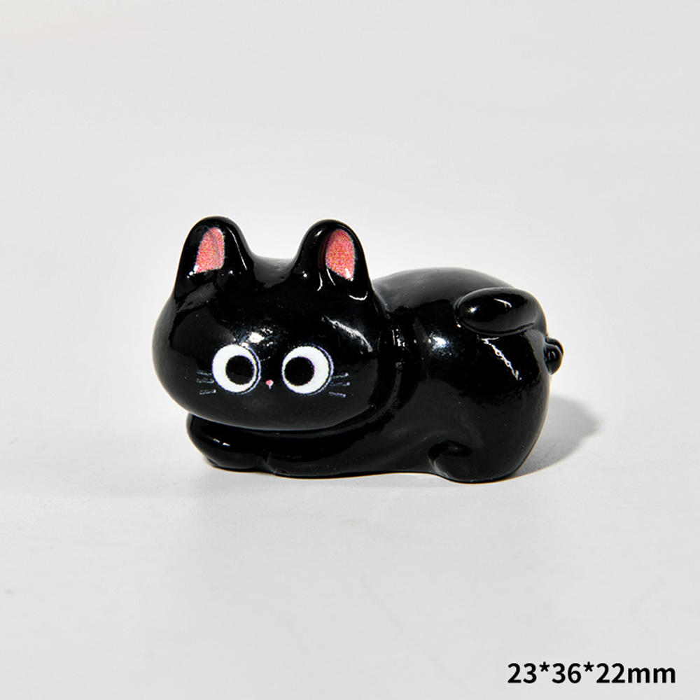 1Pcs New Cute Resin Halloween Black Cat Series Flat Back Fit Phone Deco Parts Embellishments For Hair Bows Accessories