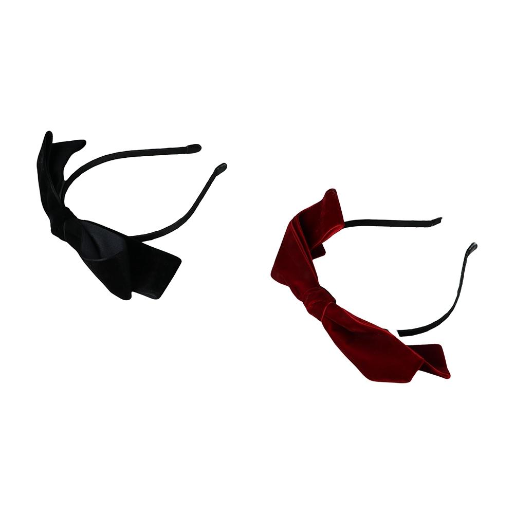 

Головной убор Бархатный головной убор Бант Обруч для волос Корейский стиль Повязка на голову Аксессуары для волос Женская повязка на голову чёрный