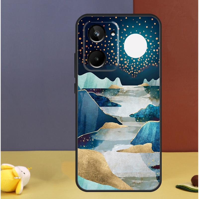 Star Lake Mountains For Realme GT7 GT6 15 Pro 10 11 12 13 14 Pro Plus C55 C71 C75 C67 C63 C61 C53 C35 C65 Case
