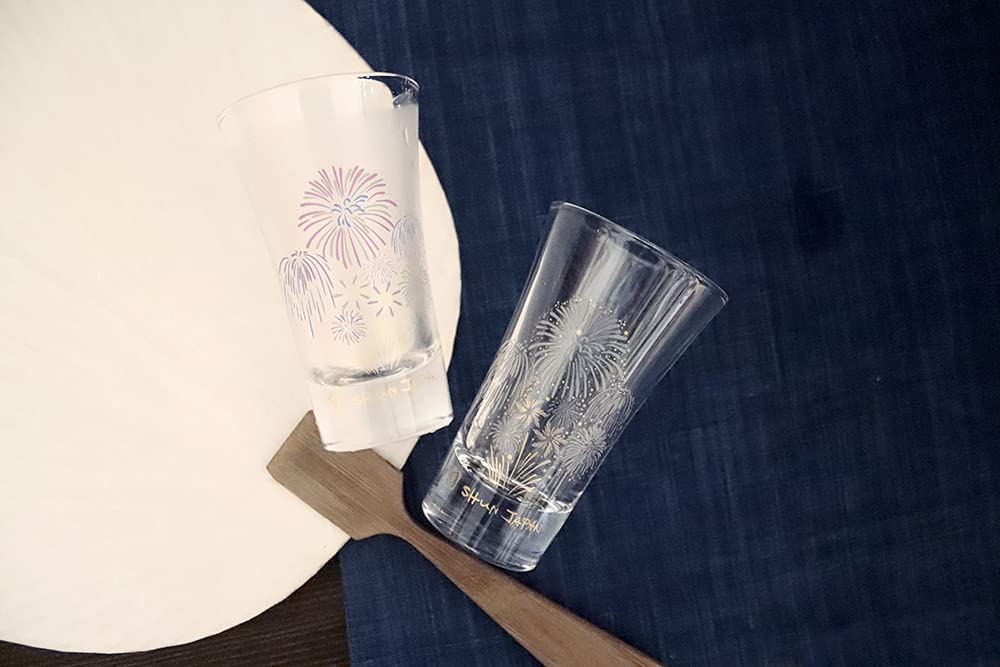 in Marumo Takagi Ceramic Cooling Fireworks Glass Opening Pair Set Cooling Fireworks Boxed Midyear Gift Gift Anniversary Changes with Temperature