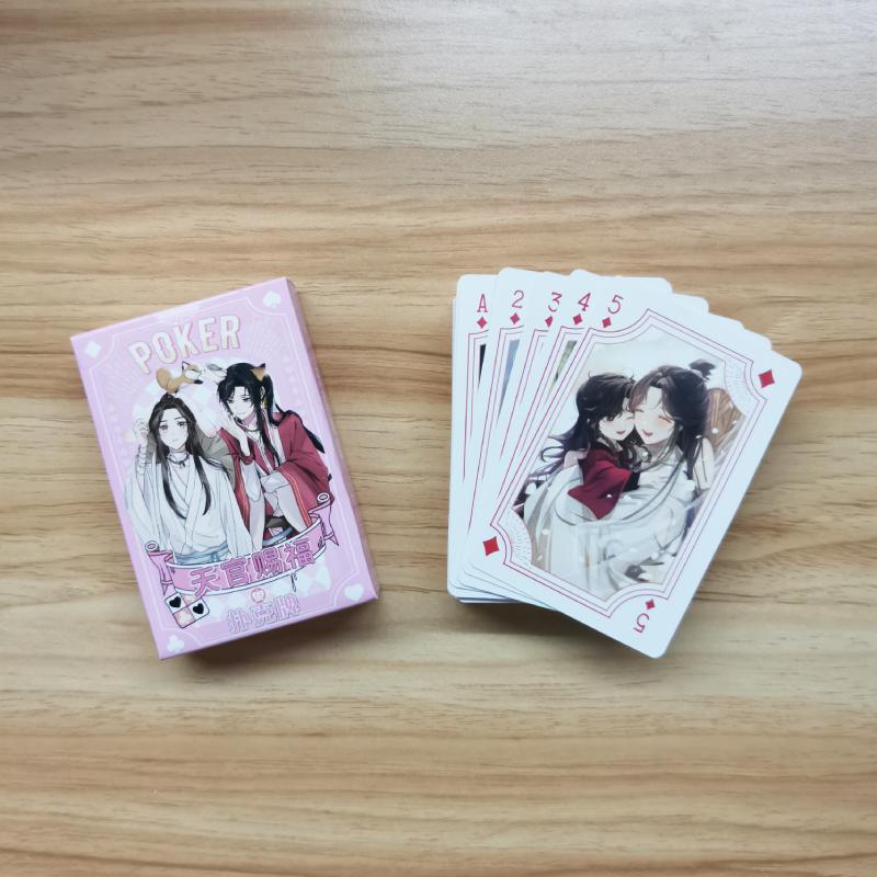 Juego de Mesa de Cartas Cosplay Bendición de los Oficiales del Cielo Poker de Tapa Dura Juguete Regalo Con Caja