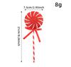 Simulation Plastic Glittery Candy Cane Christmas Lollipop Pendant Xmas Tree Hanging Ornament New Year Home Party Decoration
