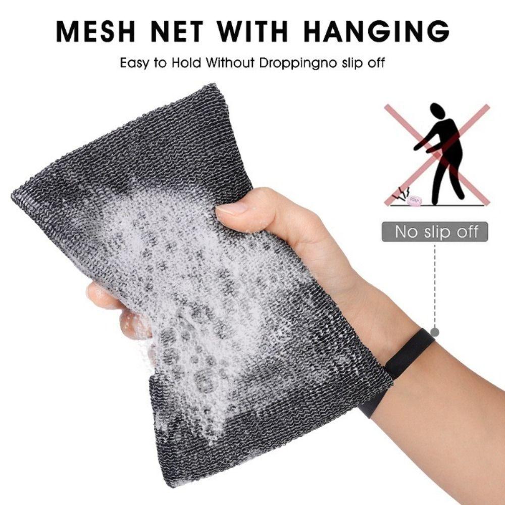 Hangable Foam Net Bathroom Accessories Nylon Soap Bag New Shower Shampoo Holder