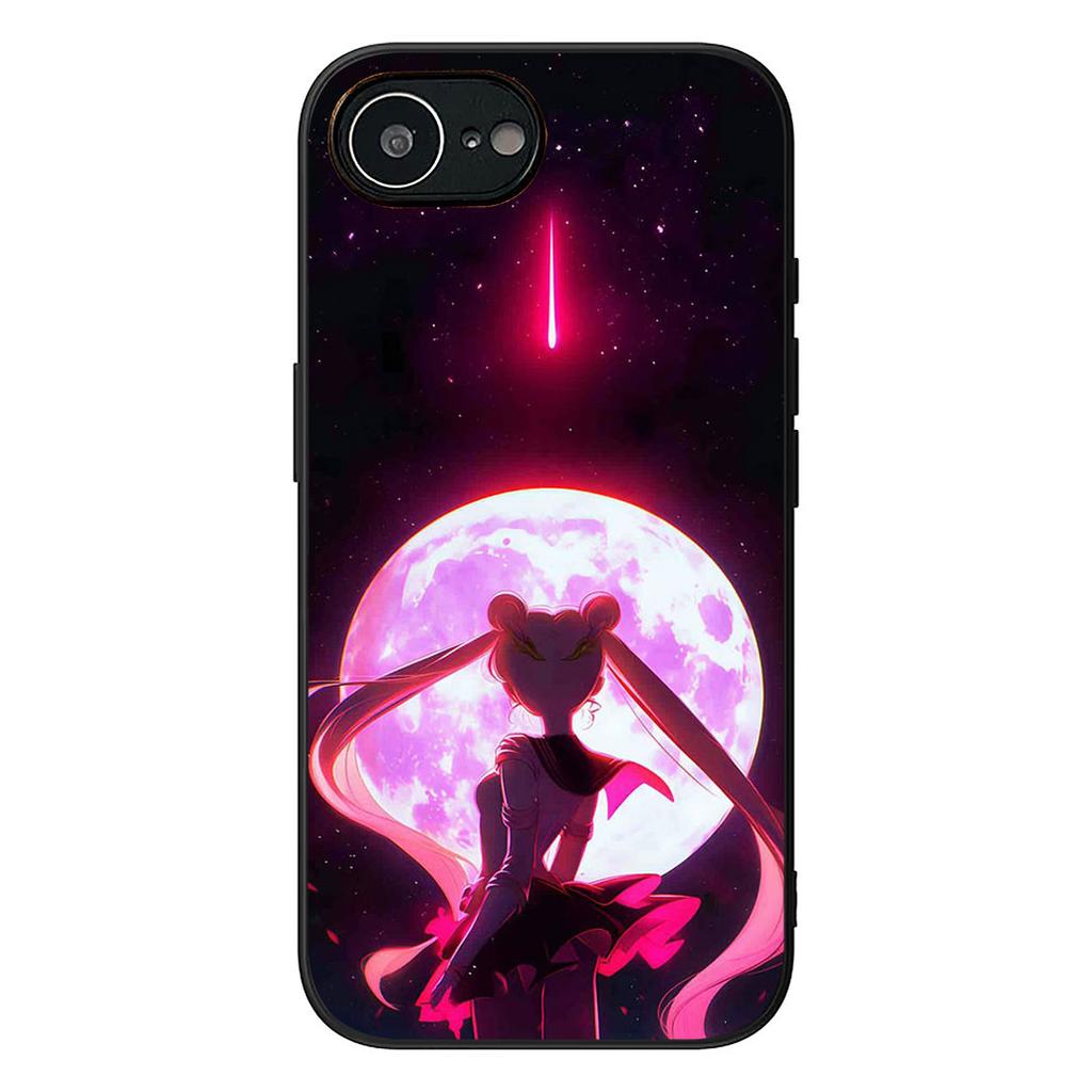 S-Sailors Anime Girl Moon Protective Cover for Apple iPhone 16 17 Air 14 15 Pro Max Plus 16+ 16E 14+ ProMax Phone Case