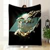 Psalms 46:1 God Blanket Printed Blanket for Living Room Bed Couch Lunch Break Soft Cozy Blanket for Friend's Festival Gift