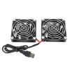 5V USB Power Cooling Dual Fan Router Heat Dissipation Cooler for RTAC68U AC86U EX6200 Tengda AC15