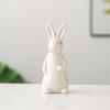 Kleine Hasenstatue Keramik Hasenfigur Liebenswertes Geschenk für Tierliebhaber