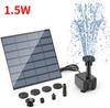 2.5W Solar Fountain Split Design with 6 Fountains and 4-foot Water Pipes for Outdoor Garden Solar Fountain Water Pump Decoration