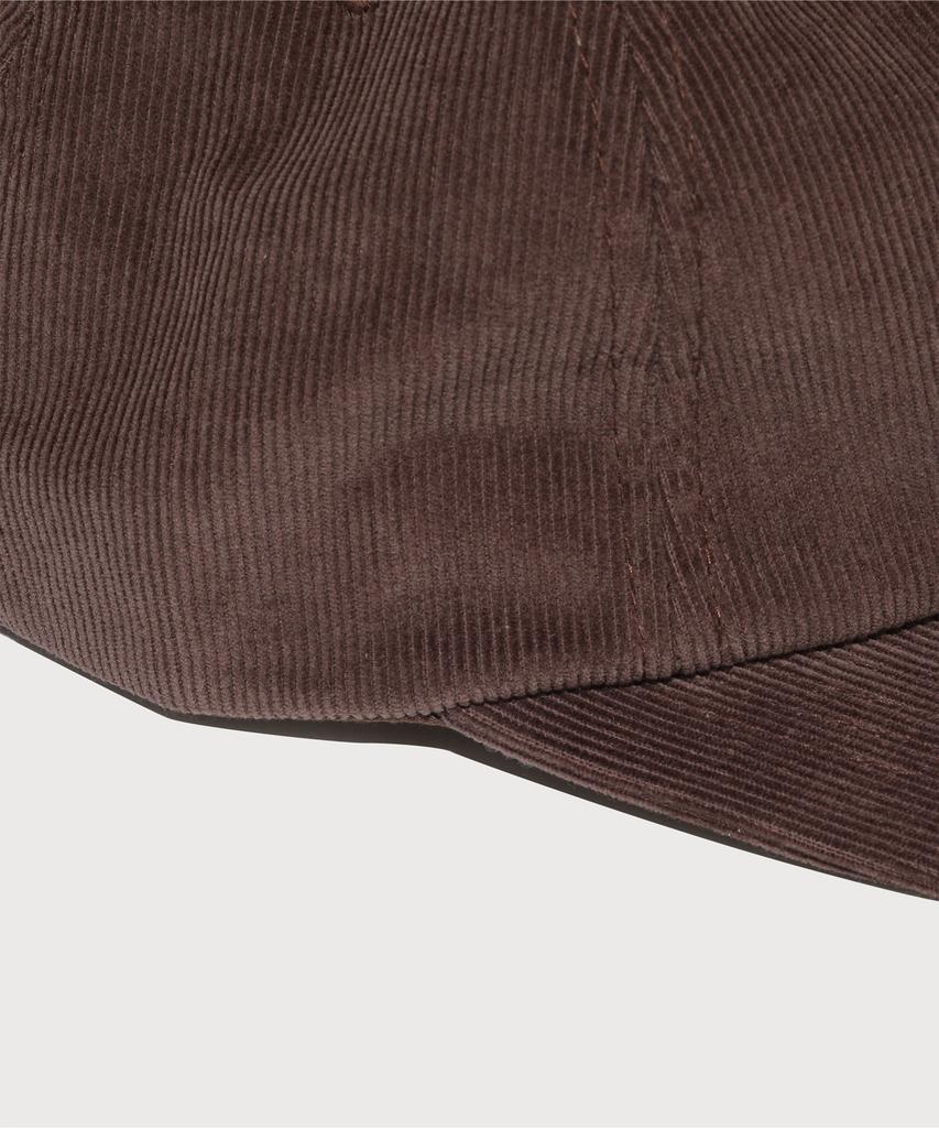 COVERNAT Authentic Logo Corduroy 5-Panel Cap Brown