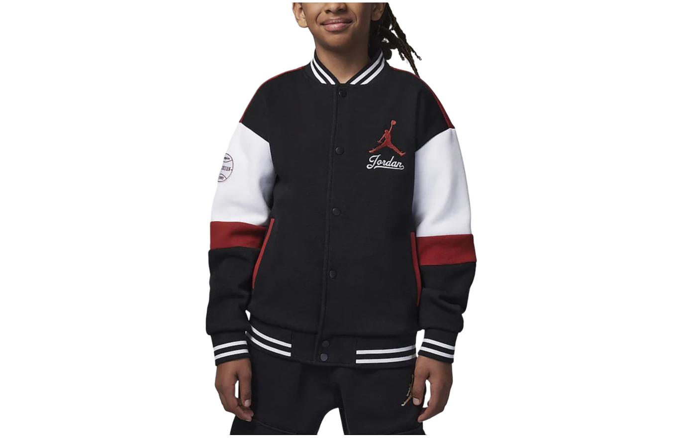 Jordan Baseball Jacket Black Kids  HF2449-010 XL