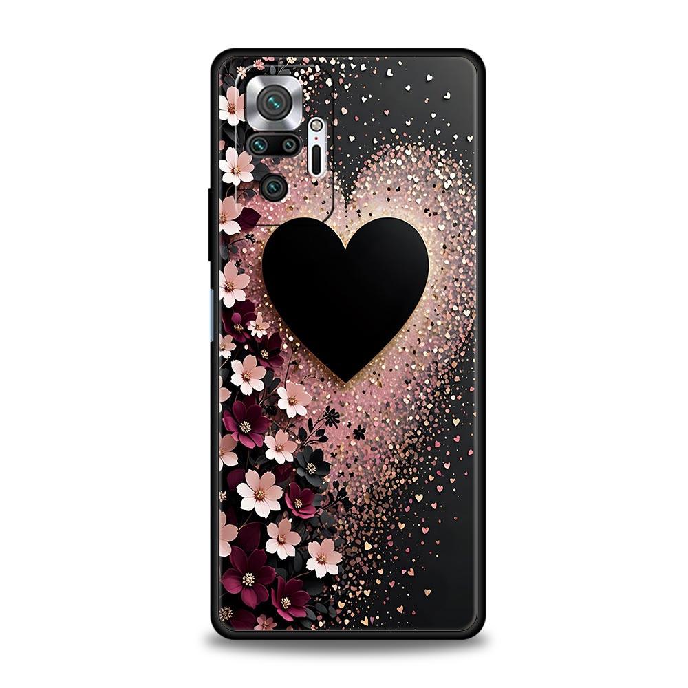 

Colored Love Heart Printed Phone Case Cover for Redmi 14C 10C Note 15 14 13 12 10 11 K40 Pro Plus 5G Soft TPU Shockproof Fundas Note 15 Pro 5G