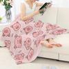Cute Pig Pink Fleece Blanket Soft Warm Bedroom Throw Blanket On Bed Sofa Bedding Travel Sherpa Blankets for Adult Kids Quilt