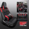 CLY Custom-Fit Full Leather Sports Seat Cover for Haval F7 - All-Season Cushion Pad
