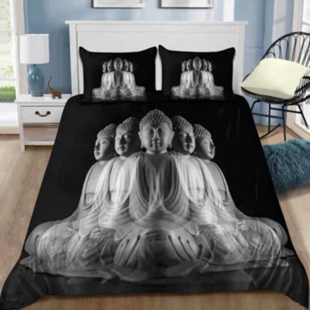 Ágytakarók Tmarc Tee Buddha Otthoni Ágynemű ágytakaró huzatkészlet