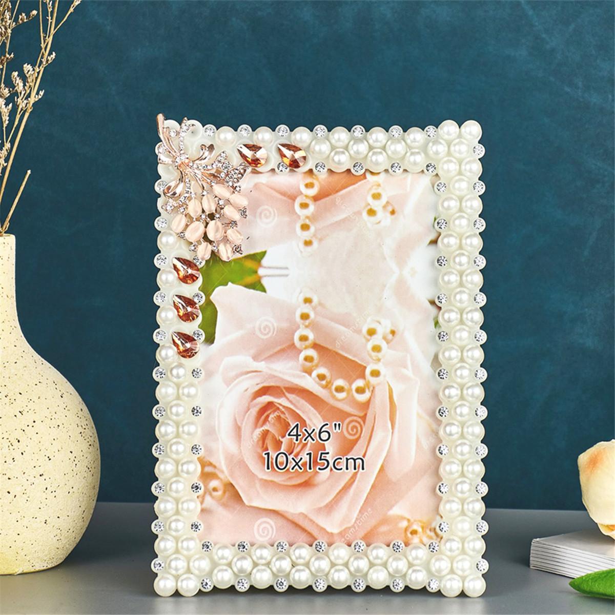 

Nordic Classic Photo Frame 6 inches 7 inches 8 inches Imitation Pearl Photo Frame Desktop Set Birthday Gift Series Desktop Set