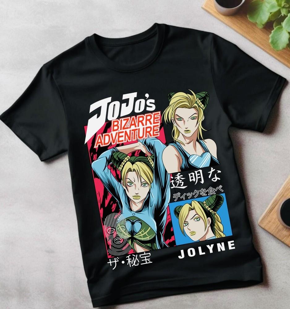 

Jolyne Cujoh JoJo s Bizarre Adventure T-Shirt JJBA Stone Ocean Anime Girl Shirt L
