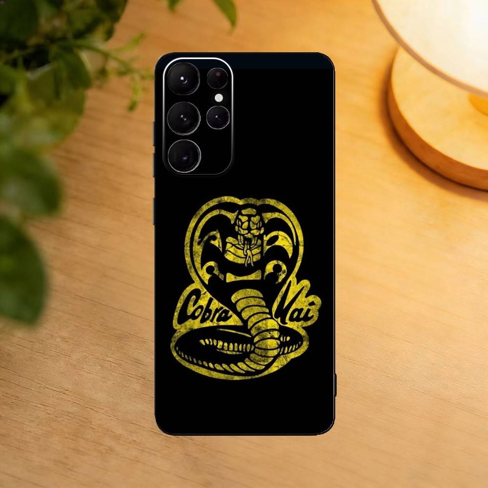 C-Cobra Kai Snake Phone Case For Samsung S25,S24,S21,S22,S23,S30,Ultra,S20,Plus,Fe,Lite Black Shell