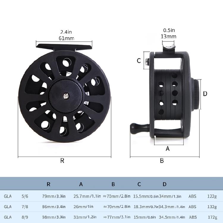 Fly Fishing Reel Size 5/6 7/8 8/9 Spool Fly Reel Tackle Accessories Light Weight Right or Left Handed Fly Fishing Reel