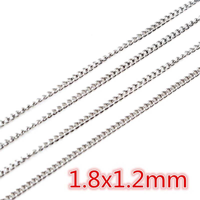 5 Meters/Lot Never Fade Stainless Steel Multi Styles Necklace Chains For DIY Jewelry Making Findings Accessories Handmade