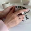 Elegant Bamboo Couple Rings: Women's Trendy, Stylish, and High-End Fashion for Index or Pinky Finger.