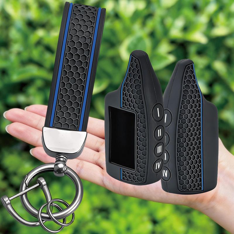 Silicone Key Case Body Cover For Car Alarm Scher-Khan Magicar 5 6 Lcd Remote Control Keychain Shell Scher Khan M5 M6 M902F M903F
