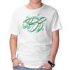 Unisex Crew Neck T-Shirt Turtle Watercolor Graphic Short Sleeve Casual Tee
