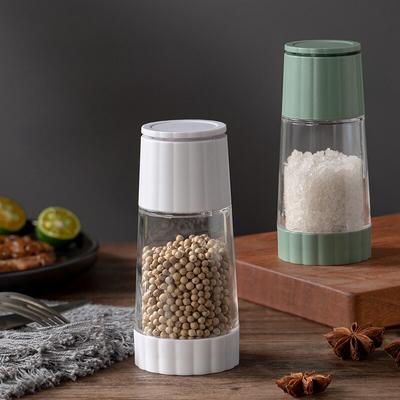 1PC Household Pepper Grinder Rotary Manual Sea Salt Pepper Seasoning Bottle Grinder Glass Seasoning Bottle 1pc