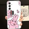 Funny My Friend Rabbit Pink HD Clear Transparent Phone Case For Samsung Galaxy A52,A12,A51,S24,S23,S22ULTRA,S21 Edge,S20LITE,Plu
