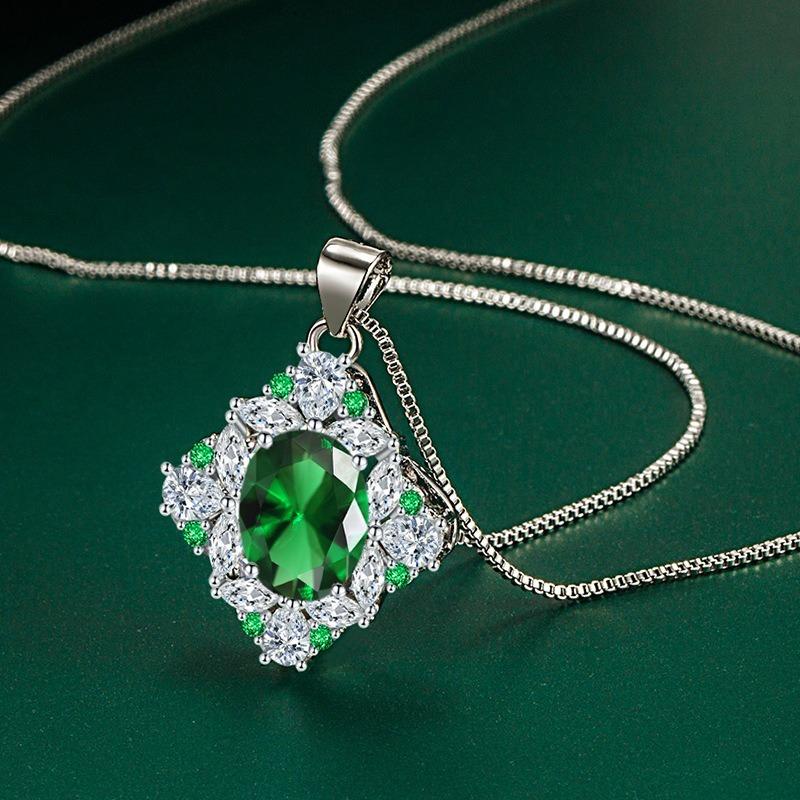 Sace Gems Collier pendentif classique de luxe en Zircon pour femmes, bijoux, cadeau de fête de promesse de mariage