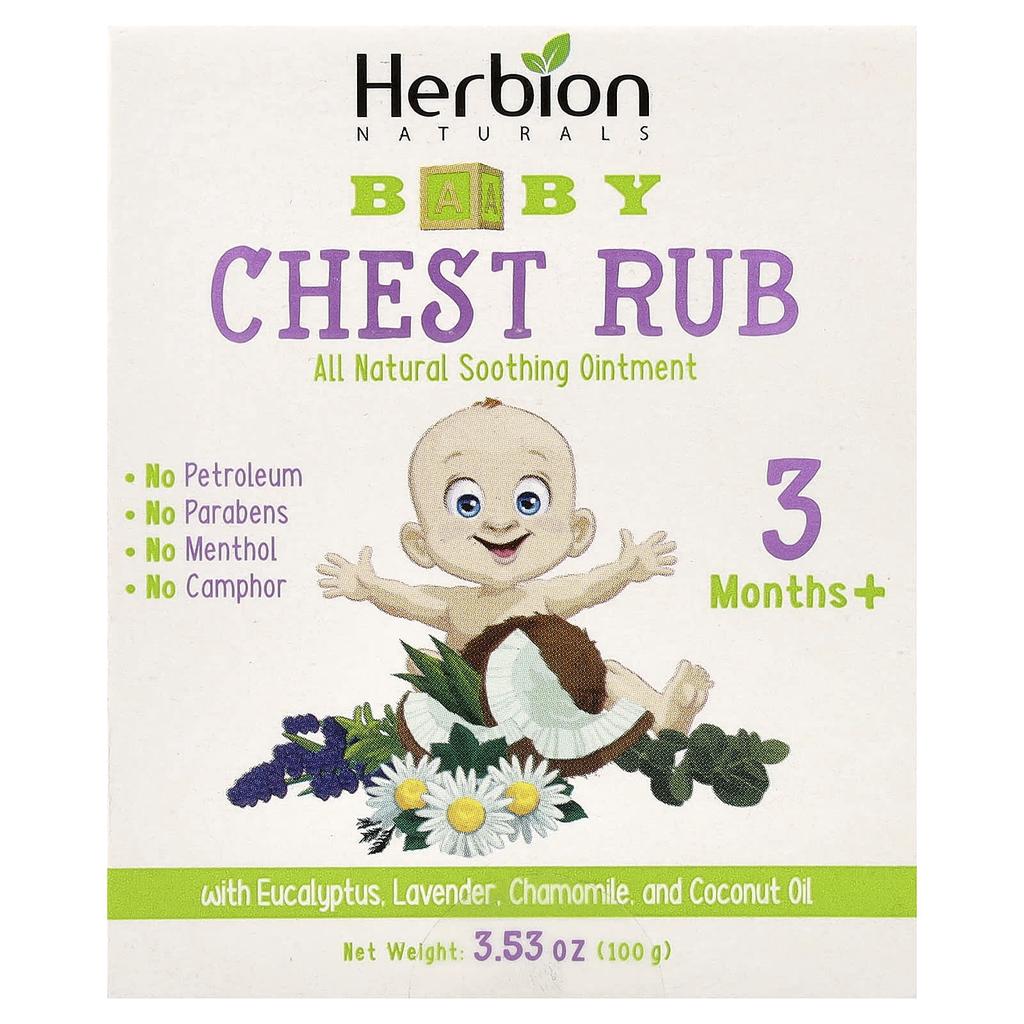 Chest Rub, 3 Months and Up, 100G(3.53Oz)