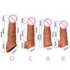 Velkoobchod Soft Realistic Penis Sleeve Extender Big Dick Bold Cock Head Head Zvětšení Muž Muži Muž Zpoždění ejakulace