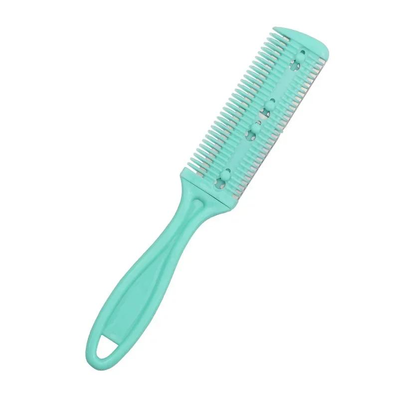 1pc Hair Cutting Comb Hair Brush with Razor Blades Hair Trimmer Cutting Thinning Tools Barbershop Hairs Salon Styling Tools Comb