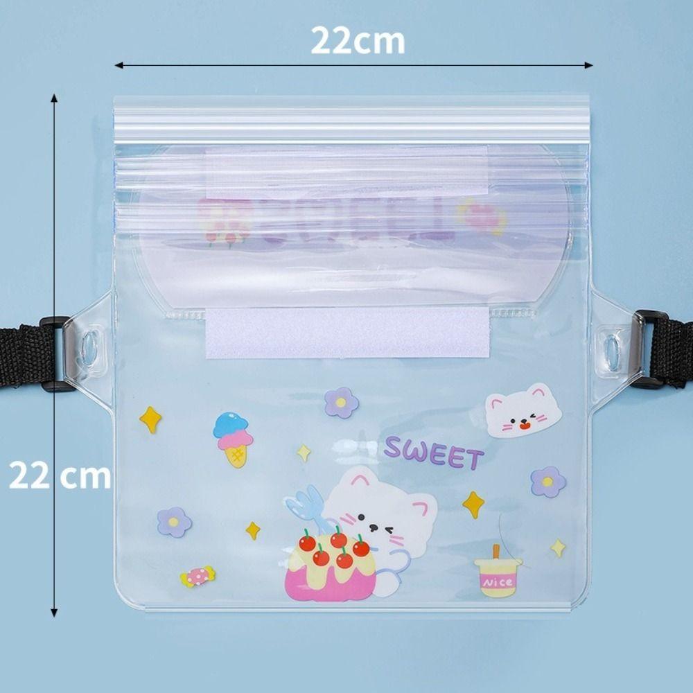 Multifunctional PVC Swimming Storage Bag Waterproof Touch Screen Waist Bag Transparent Large Capacity Storage Pouch