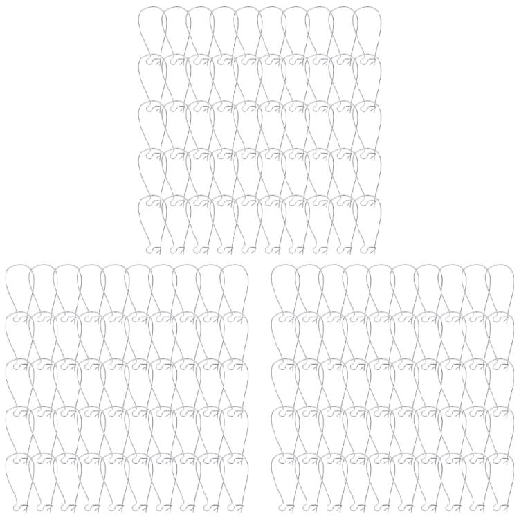 50Pcs Teardrop Ear Wire Earring Hooks Sturdy Earring Hooks Adornment Perfect For Fashionable Jewelry Crafting