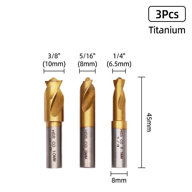 HSS Double Sided Rotary Spot Welding Broca Metal 8 Sided Cutter 9.5mm Bitum Remover Drill Bit Hole Opener Cutter Spot Weld Tools