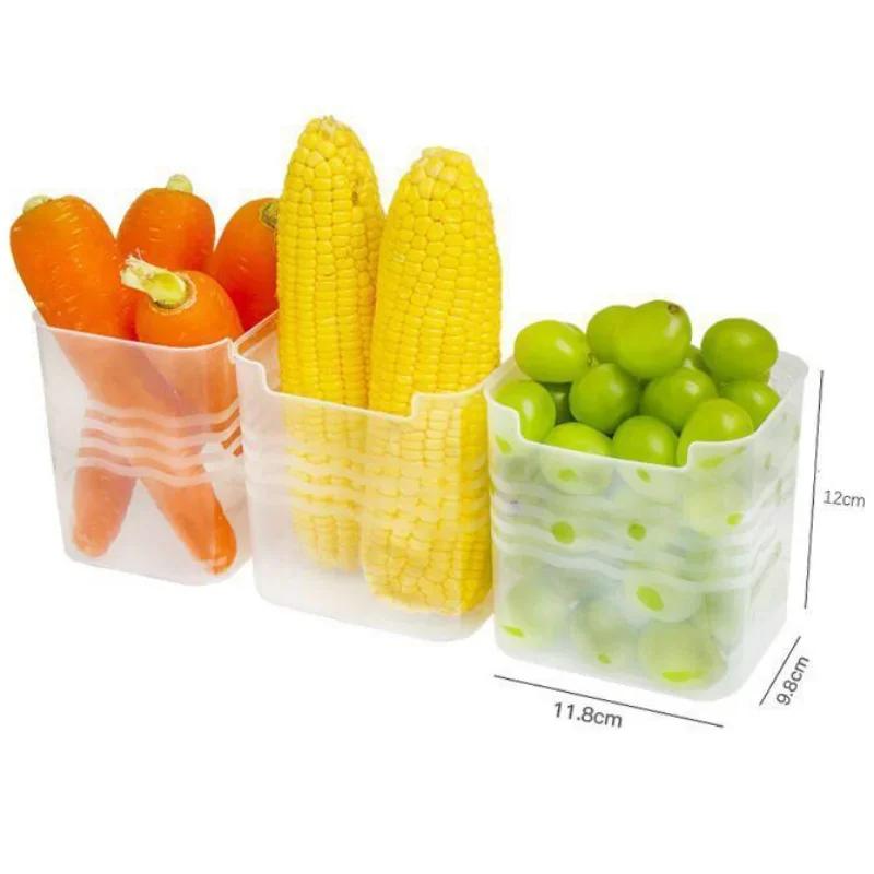 Refrigerator Storage Boxes Food Fresh Organizer Cold Storage Crisper Fruit Spice Food Container Boxes Home Kitchen Box