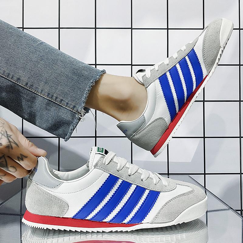 2022 Autumn Green Triples Flat Retro Shoes Men Sneakers Casual Espadrilles Light Low Trainers Men Vulcanized Shoes Bambas Hombre