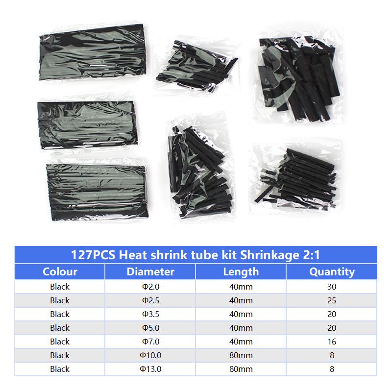 Heat Shrink Tube Shrink Wrapping Assorted Kit Wire Cable Thermoretractile Sleeving Thermoresistant Tube Insulation