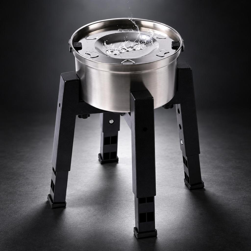 Sturdy Dog Feeding Station Long-Lasting Adjustable Elevated Pet Stand