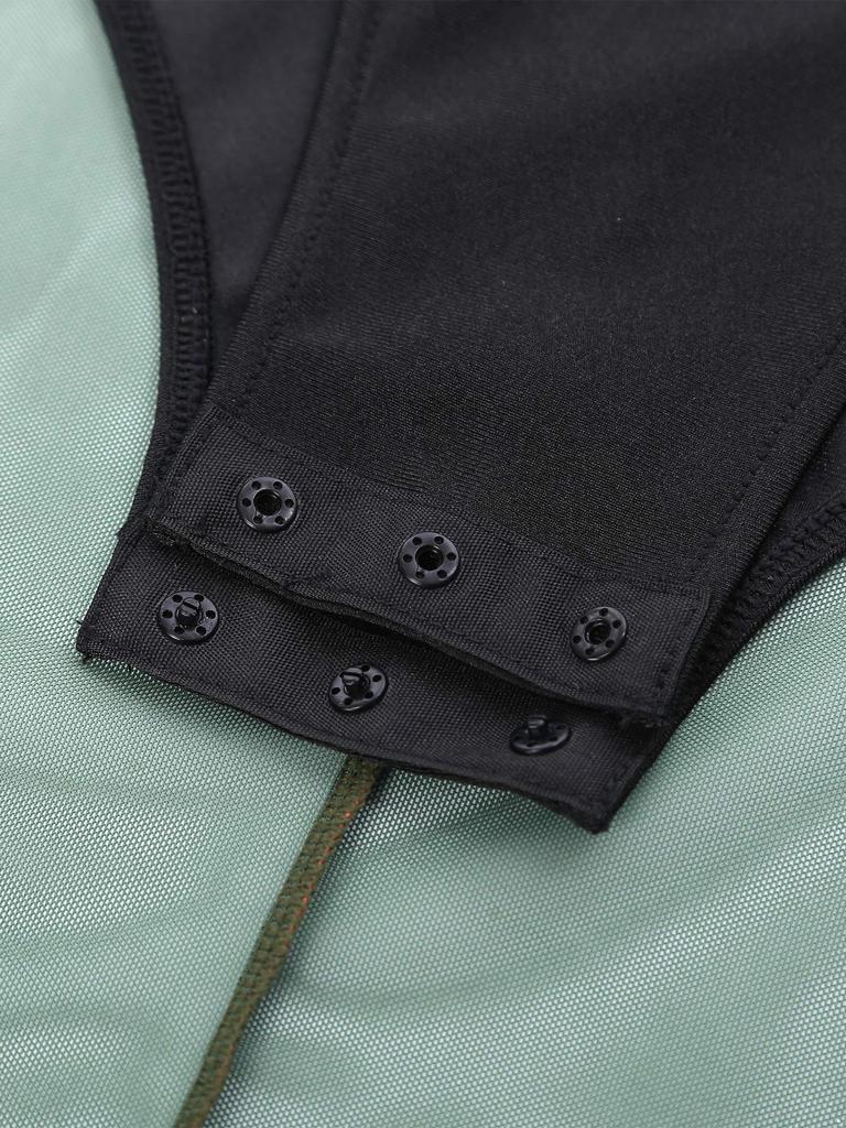 Dámské krasobruslařské šaty Kontrastní barva Kamínky Gradientní síťovaná sukně Jednodílný dres