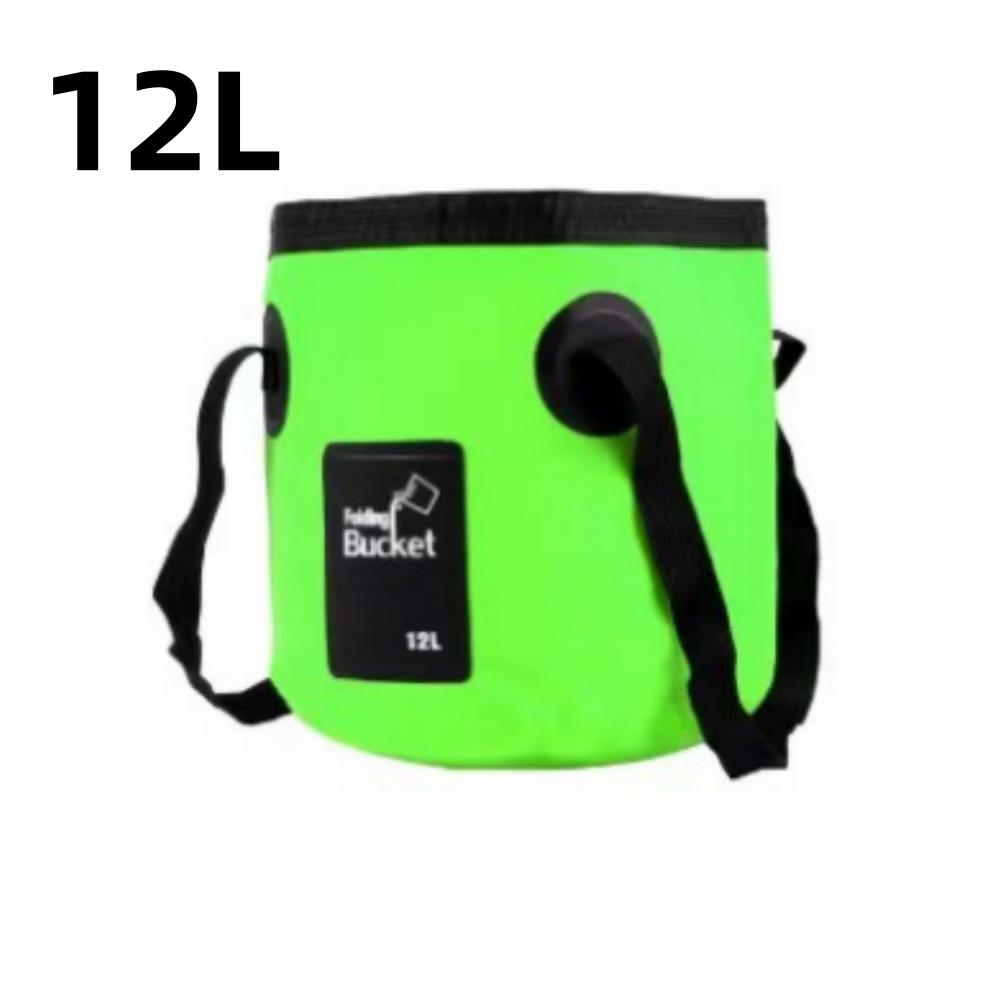 12L Folding Portable Multifunctional Waterproof Outdoor Travel Bucket Storage Container Camping Hiking Car Washing Bucket Camp