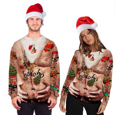 Unisex neglīts Ziemassvētku džemperis vīriešiem Sieviešu 3D Funny Print Pulovers Hoodies Džemperi 2020. gada rudens ziemas džemperi Džemperi Topi