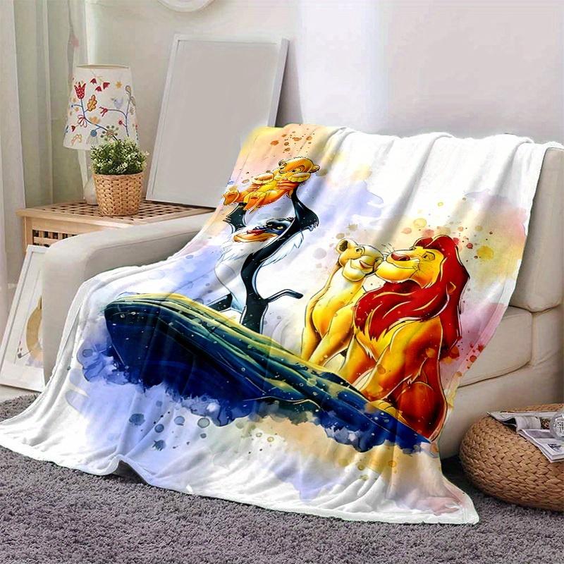 1pc, Seasonal Universal Blanket, Home Decoration, Lion King Inspired Throw, Soft Flannel Throw Blanket - Versatile & Cozy for Bedroom, Livin 100x150cm