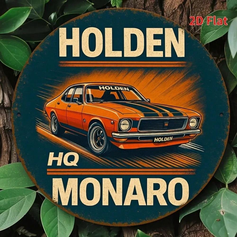 Ретро жестяная табличка Holden Monaro Металлическое настенное искусство Декор винтажного автомобиля 20x20